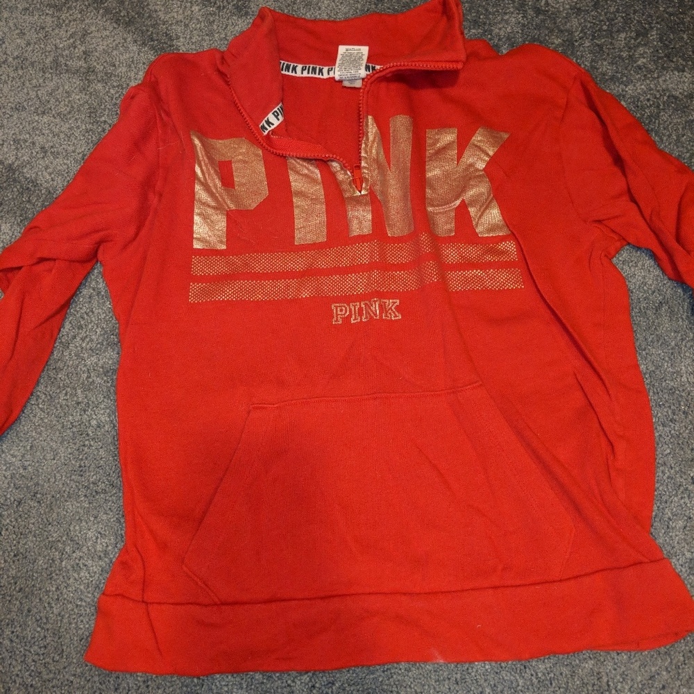 Pink Victoria secret sweatshirt